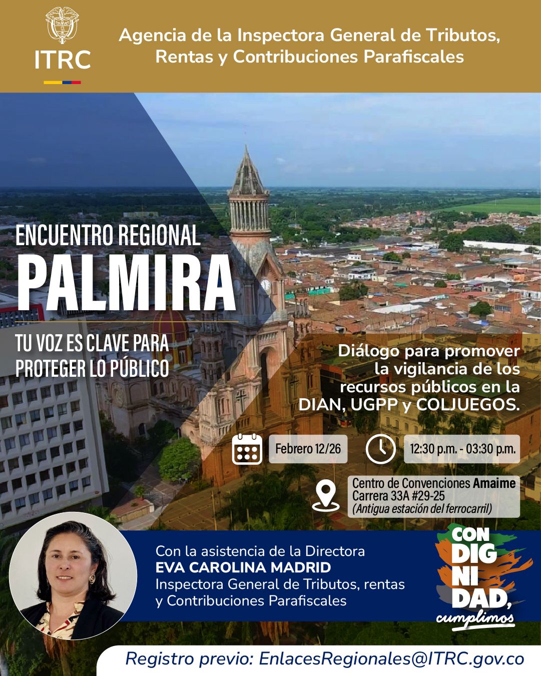 El Valle del Cauca será escenario del Encuentro Regional de Vigilancia de los Recursos Públicos, liderado por la Agencia ITRC